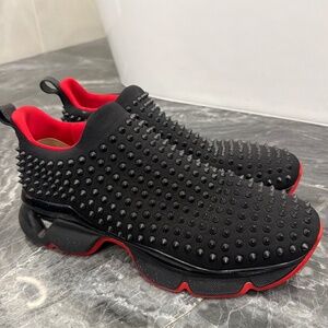 Christian louboutin spike sock black 